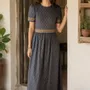 Apparel - Maxi dress with short sleeves - I WAS A SARI