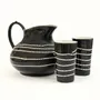 Carafes - Aura Black Pitcher - LALI DESIGN STUDIO