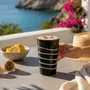 Mugs - Aura Black Tall Tumbler - LALI DESIGN STUDIO
