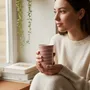 Mugs - Aura Pink Tall Tumbler - LALI DESIGN STUDIO