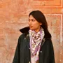 Foulards et écharpes - Grand Foulard en blockprint indien - BYZANTINE
