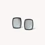 Jewelry - Black lip rectangle clip earrings - Calypso - NATURE BIJOUX