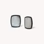 Jewelry - Black lip rectangle earrings - Calypso - NATURE BIJOUX
