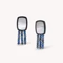 Jewelry - 3 lapis lazuli rows post earrings - Calypso - NATURE BIJOUX