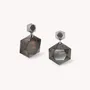 Jewelry - Post earrings with faceted black lip - Vendome - NATURE BIJOUX