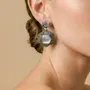 Jewelry - Post earrings with faceted black lip - Vendome - NATURE BIJOUX