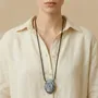 Jewelry - Long necklace with black lip pendant - Rivoli - NATURE BIJOUX