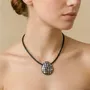 Jewelry - Short necklace with black lip pendant - Rivoli - NATURE BIJOUX