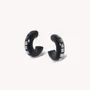 Jewelry - Black lip creoles earrings - Rivoli - NATURE BIJOUX