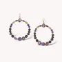 Jewelry - Beaded ring hook earrings - Belle De Nuit - NATURE BIJOUX