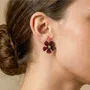 Jewelry - Black pen post earrings - Belle De Nuit - NATURE BIJOUX
