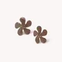 Jewelry - Brown lip big studs earrings - Belle De Nuit - NATURE BIJOUX
