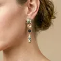 Jewelry - Post earrings with jasper drop - Kinshasa - NATURE BIJOUX