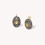 Jewelry - Oval french hook earrings with capiz inlay - Kinshasa - NATURE BIJOUX