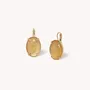 Jewelry - Simple oval french hook earrings - Kinshasa - NATURE BIJOUX