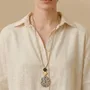 Jewelry - Dalmatian jasper pendant long necklace - Kinshasa - NATURE BIJOUX