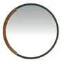 Mirrors - Round Green MDF wood wall mirror - ANGEL CERDÁ