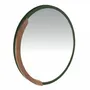 Mirrors - Round Green MDF wood wall mirror - ANGEL CERDÁ