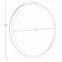 Mirrors - Round Green MDF wood wall mirror - ANGEL CERDÁ
