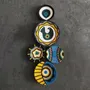 Autres décorations murales - Charme méditerranéen : ensemble de 5 assiettes murales en osier faites - SARMAL DESIGN