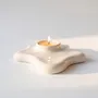 Candlesticks and candle holders - ALCHEMY Tealight Holder - Milk White - HOUBI