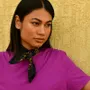 Scarves - Large hand printed Indian blockprint scarf - BYZANTINE