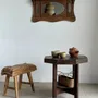 Mirrors - Small antique Indonesian organic teak wall mirror 75x45 - OFFICE OBJETS