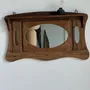 Mirrors - Small antique Indonesian organic teak wall mirror 75x45 - OFFICE OBJETS