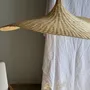 Suspensions - Très grande suspension en rotin en forme de chapeau D125 H50 - OFFICE OBJETS