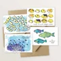 Gifts - Set of 4 animated postcards — Lagoon fish collection - TABLE À CARTES