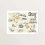 Affiches - Iles de Houat et Hoedic - Affiche 40 x 30 cm - TABLE À CARTES