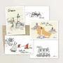 Card shop - Set of 5 postcards — Cruising the Gulf of Morbihan - TABLE À CARTES
