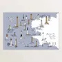 Affiches - Phares du Finistère - Affiche 60 x 40 cm - TABLE À CARTES