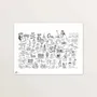 Poster - Tahitian glossary — Art print 40 × 30 cm - MARGUERITE LECOINTRE
