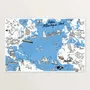 Affiches - L’Atlantique Nord - Affiche 60 x 40 cm - TABLE À CARTES