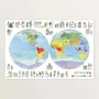 Affiches - Palette du monde - Affiche 60 x 40 cm - TABLE À CARTES