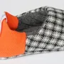 Socks - JAPAN MADE Reversible room shoes / Houndstooth Check × Two Face - MERIPPA