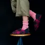 Chaussettes - JAPAN MADE Reversible room shoes / Shaggy Tartan × Micro Boa - MERIPPA