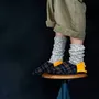 Chaussettes - JAPAN MADE Reversible room shoes / Shaggy Tartan × Micro Boa - MERIPPA