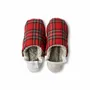 Chaussettes - JAPAN MADE Reversible room shoes / Tartan × Big pile - MERIPPA