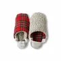 Chaussettes - JAPAN MADE Reversible room shoes / Tartan × Big pile - MERIPPA
