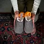 Chaussettes - JAPAN MADE Reversible room shoes / Waffle Knit × Micro Boa - MERIPPA