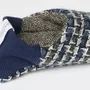 Chaussettes - JAPAN MADE Reversible room shoes / Broken stripes × Nep wool - MERIPPA