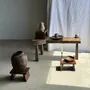 Repose-pieds - Petit stool, tabouret d'appoint en teck ancien, repose-pied indonésien - OFFICE OBJETS