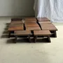Repose-pieds - Petit stool, tabouret d'appoint en teck ancien, repose-pied indonésien - OFFICE OBJETS