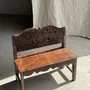 Benches - Mini bench with sculpted back with stylized birds pattern H58 L61 - OFFICE OBJETS
