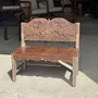 Benches - Mini bench with sculpted back with stylized birds pattern H58 L61 - OFFICE OBJETS
