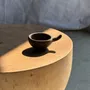 Ceramic - Mini incense cup with small handle D4 D7 - OFFICE OBJETS