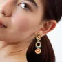 Jewelry - GOLDEN EARRINGS COLORED CIRCLES MIRÓ JEWELRY - JOIDART