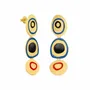 Jewelry - GOLDEN EARRINGS COLORED CIRCLES MIRÓ JEWELRY - JOIDART